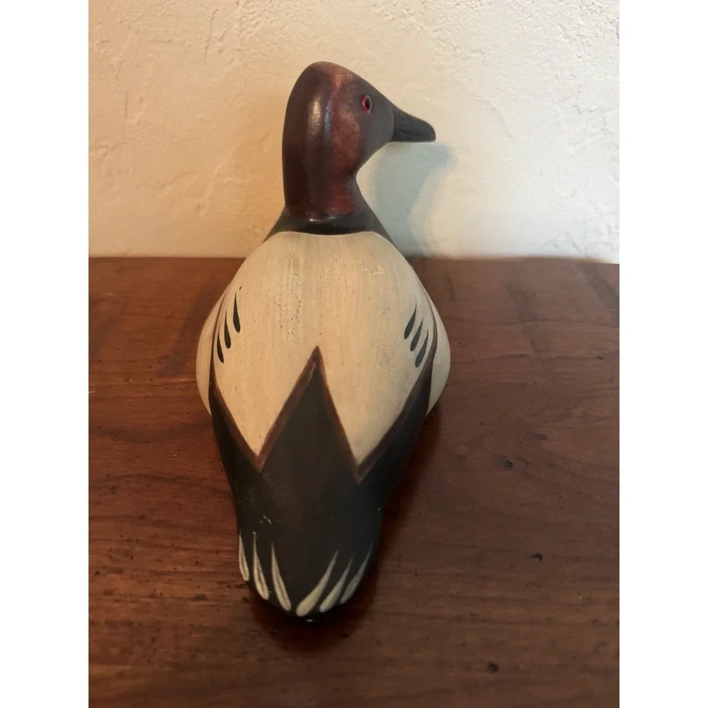 Vintage Big Sky Carvers Ducks Unlimited Wooden Duck Decoy Hand Painted Figurine